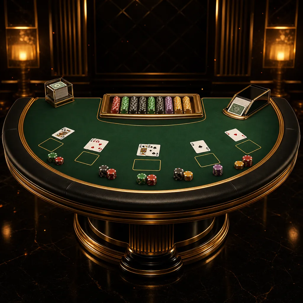 Stół kasyna na żywo z krupierem w Fireball Casino